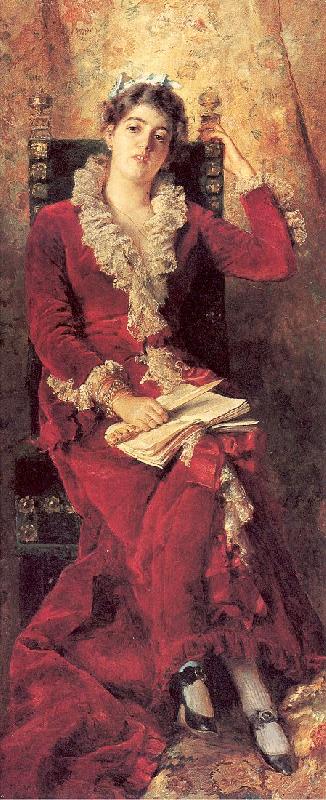 Makovsky, Konstantin Portrait of Julia Makovskaya, The Artist's Wife oil painting image